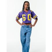 LSU The Zip-Up Cropped Jersey